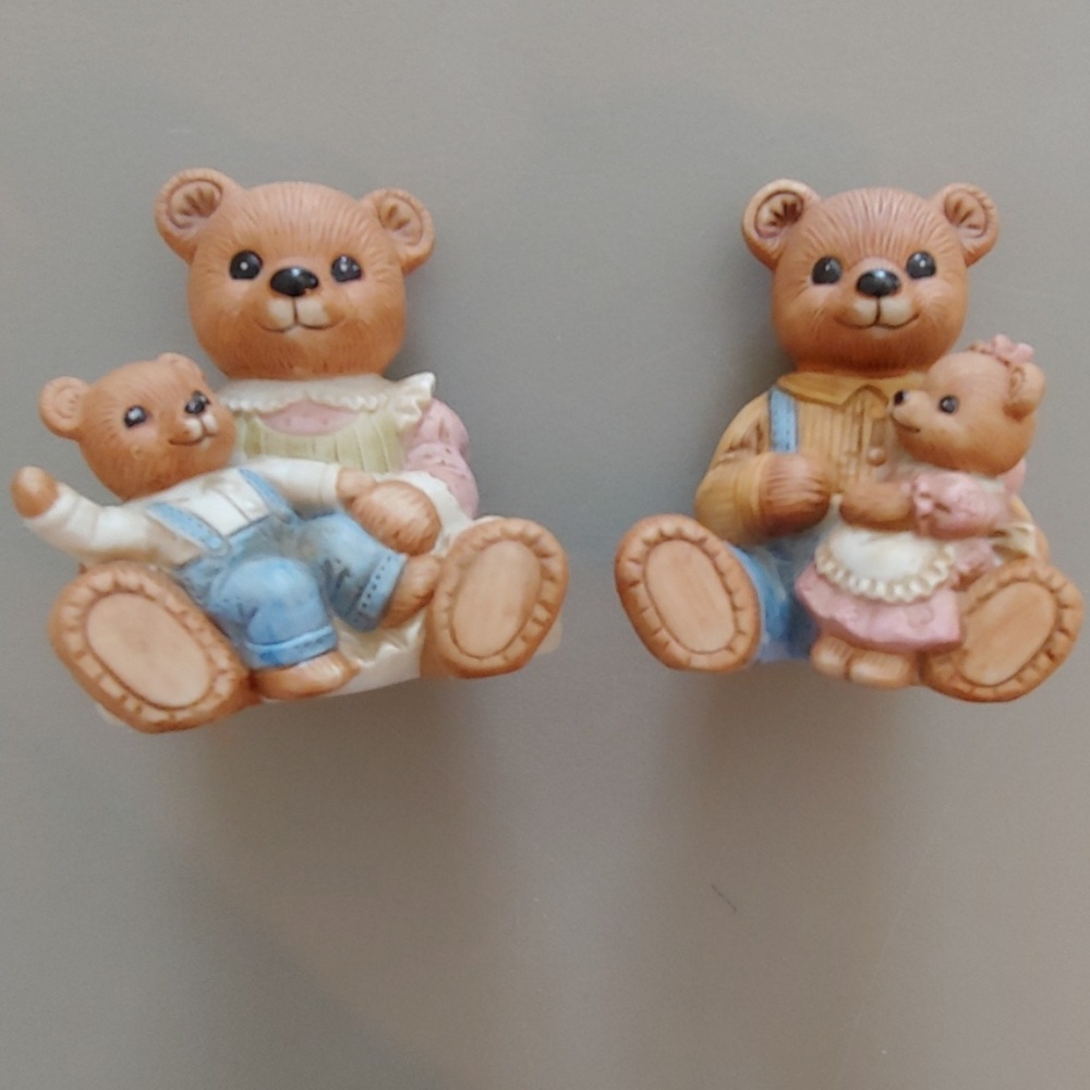 Vintage Homco Porcelain Nursery Bears - Picture 1 of 6